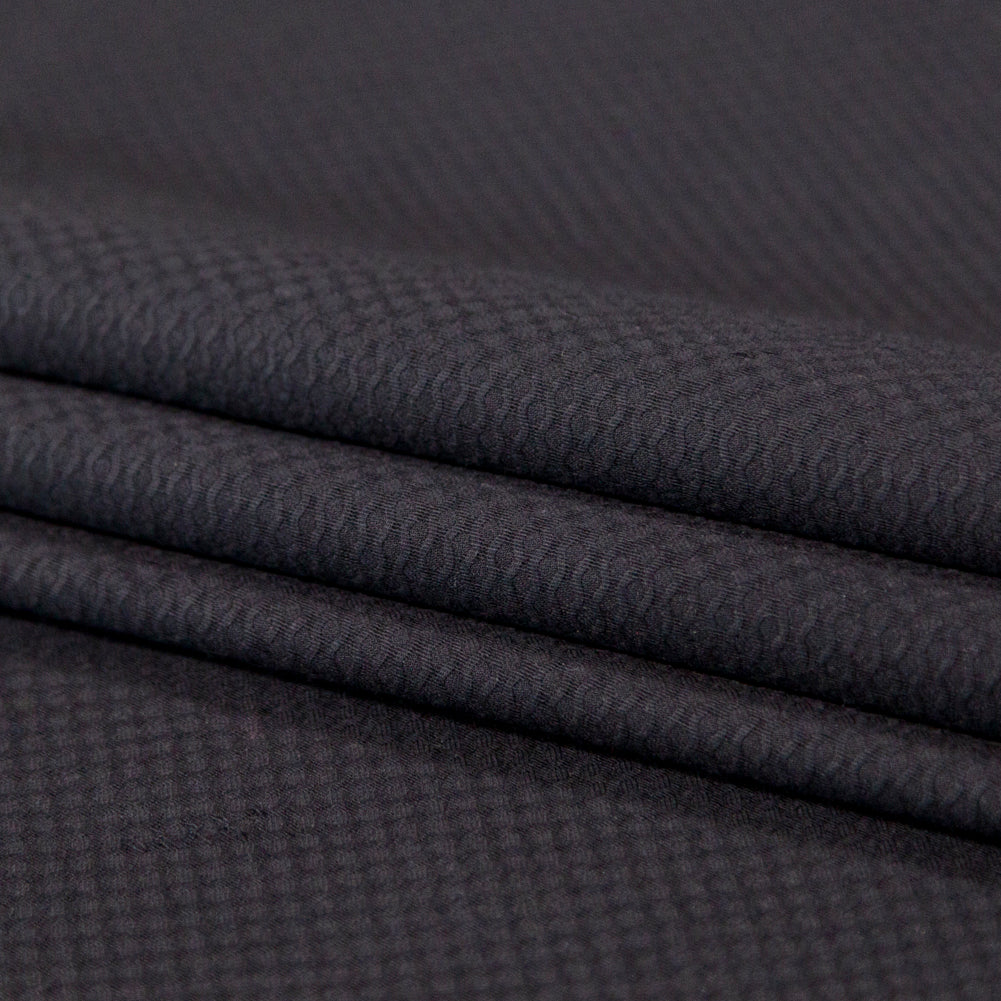 Bullseye Organic Cotton Pique - Black - Maiori Collection - Joann Fabrics