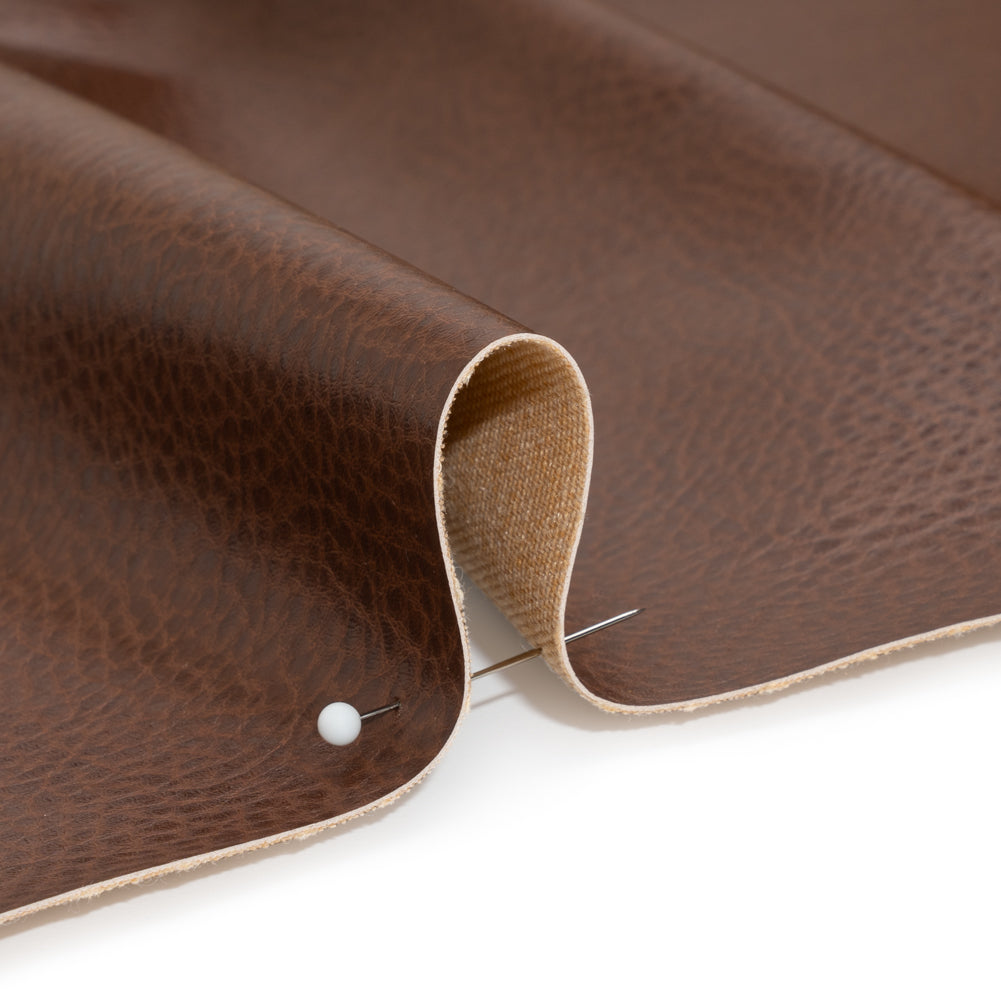 Peanut Pebbled Faux Leather with Woven Backing - Joann Fabrics