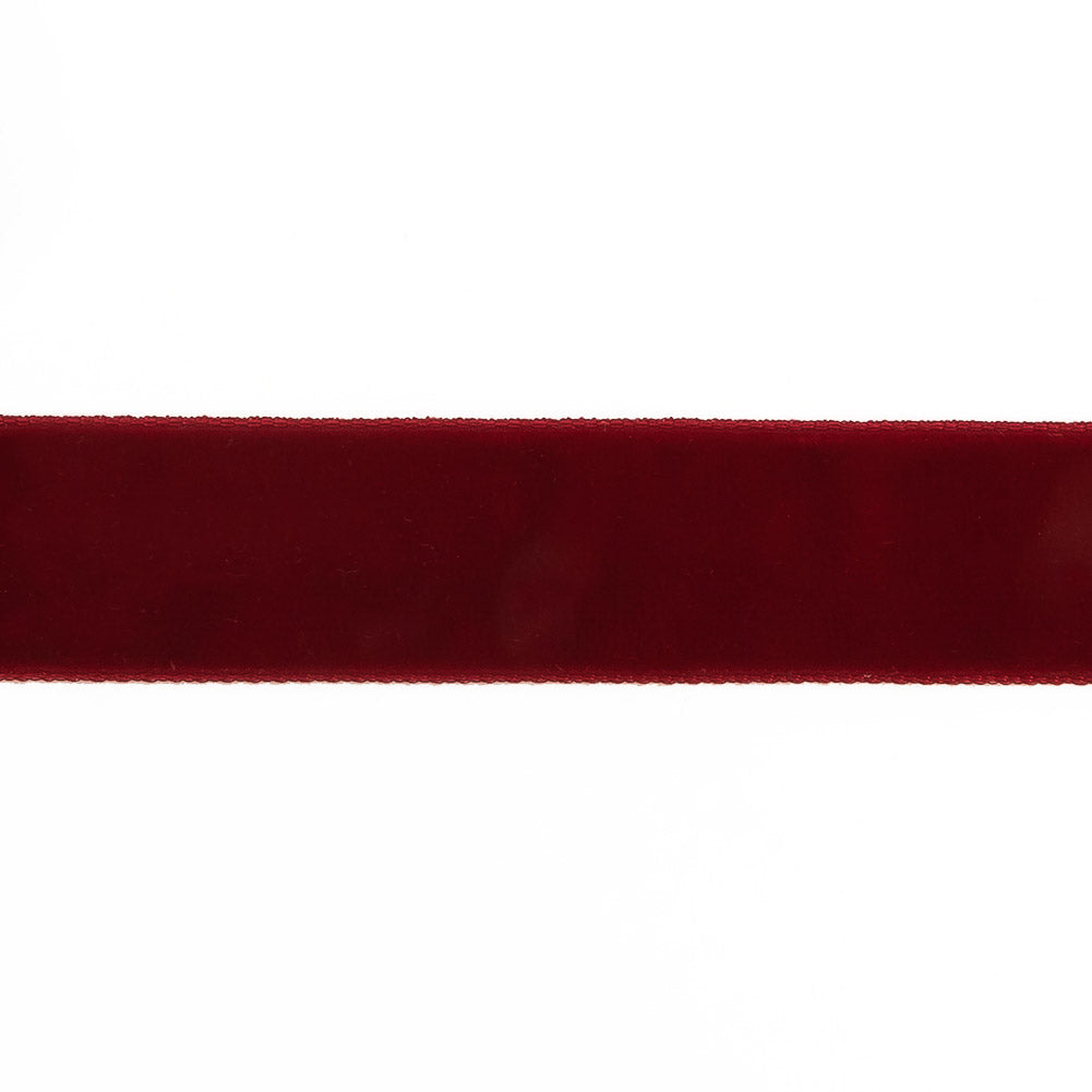 Single Faced Velvet Ribbon Made in Italy - 7/8