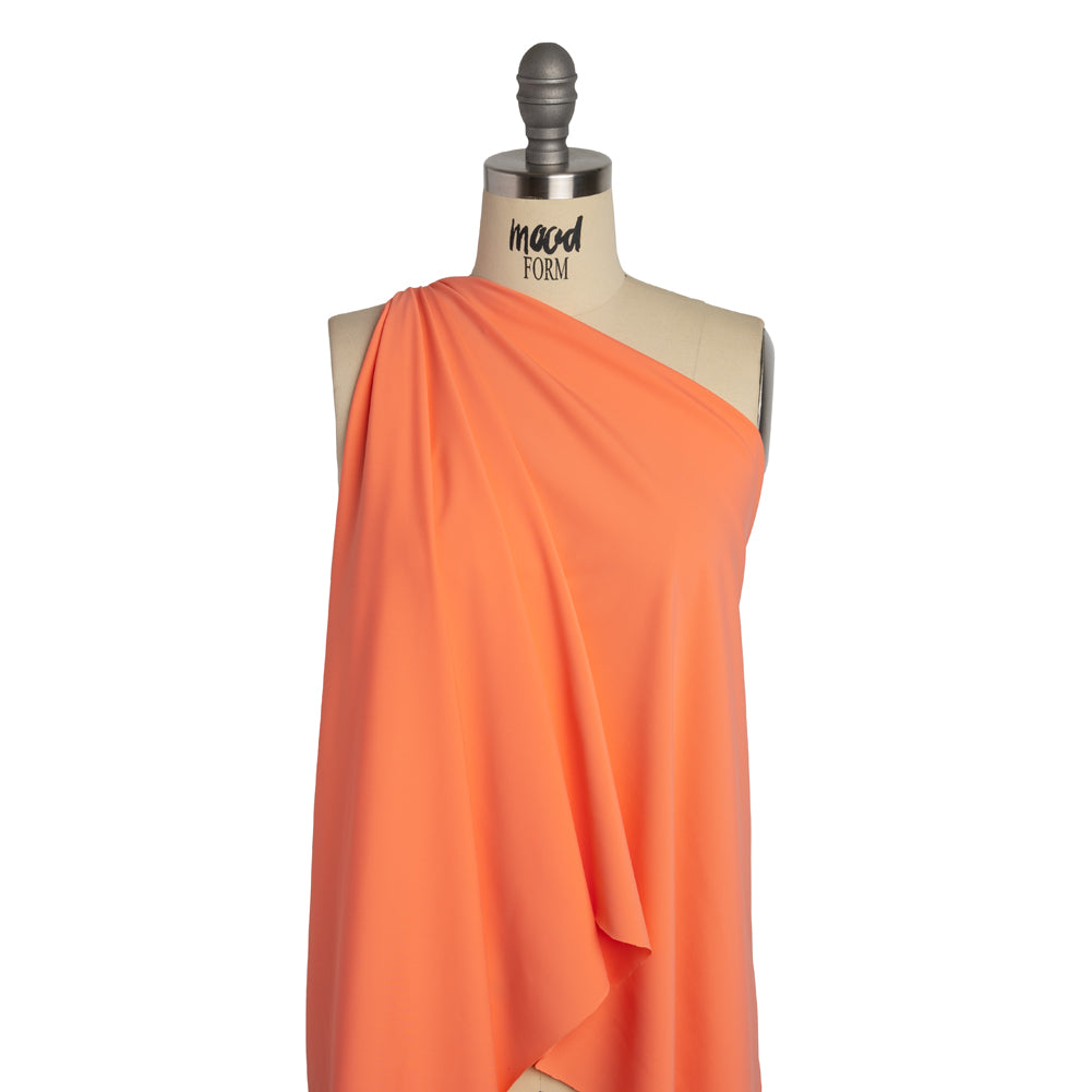 100% Recycled Stretch Nylon Swimwear Tricot, UV Protective - Salmon - Mykonos Collection - Joann Fabrics