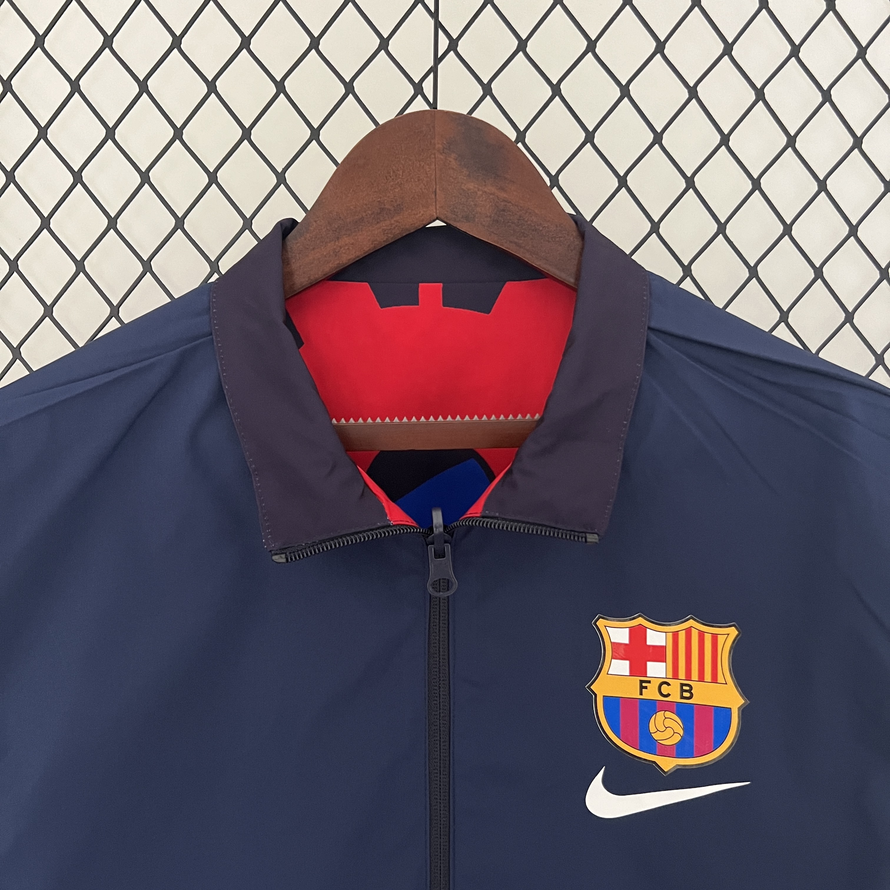2025/2026 Barcelona Reversible Windbreaker Soccer Jersey 1:1 Thai Quality 05