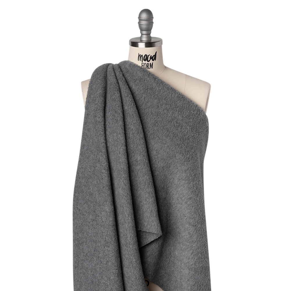 Double Faced Plush Fleece - Heathered Gray - Deadstock - Joann Fabrics