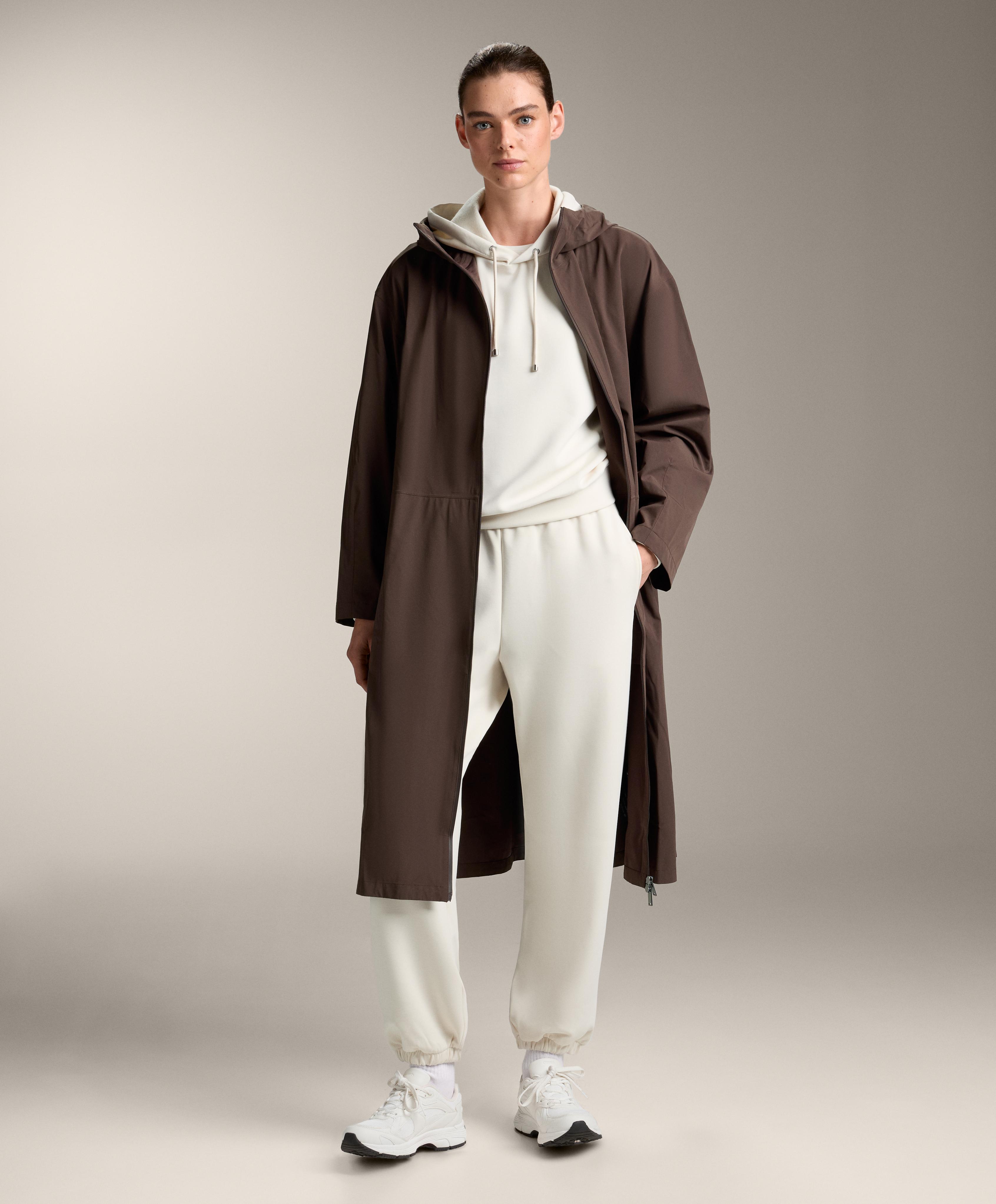 Boxy hoodie with brushed modal