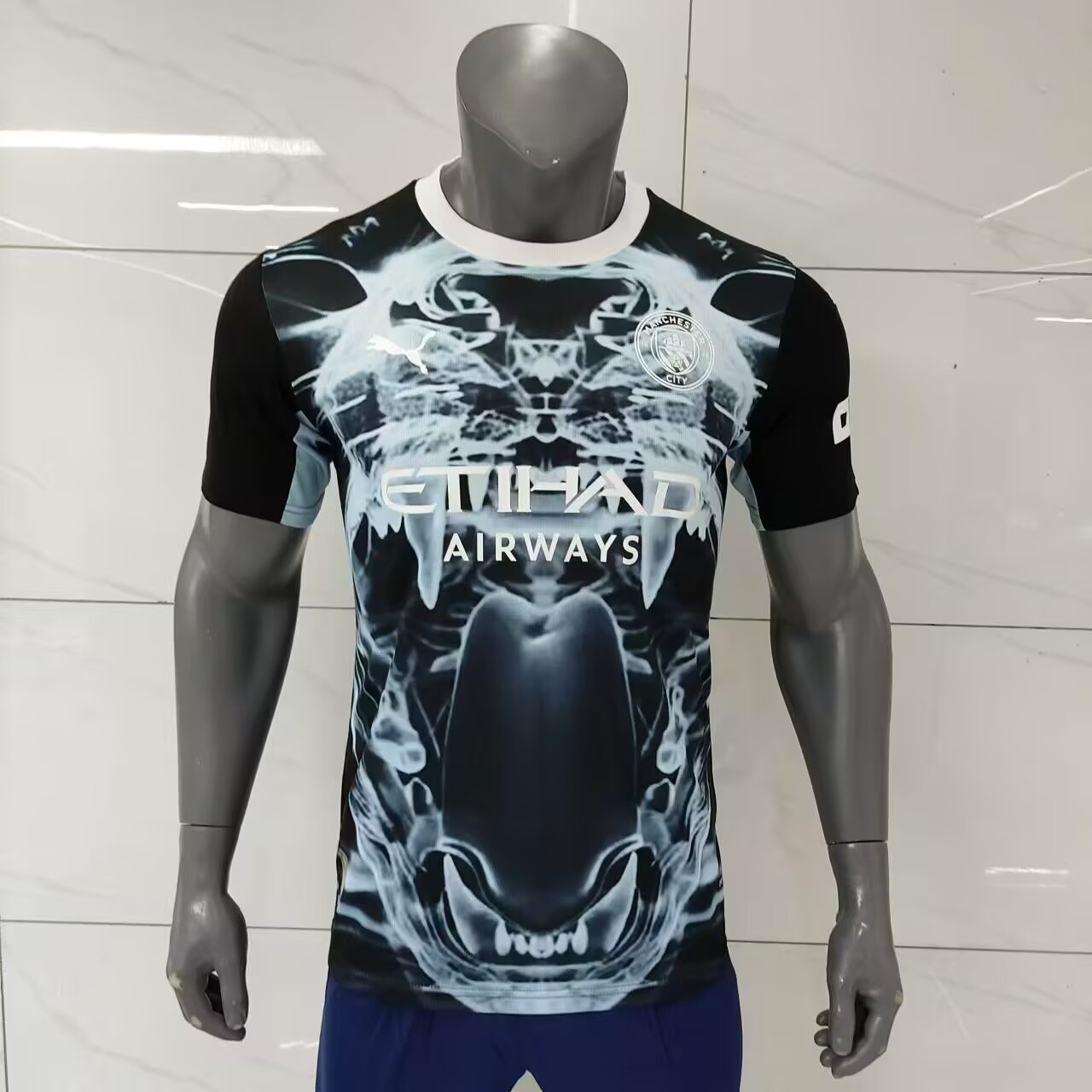 2025/2026 Player Version Manchester City Black And Blue Concept Version Football Jersey 1:1 Thai quality
