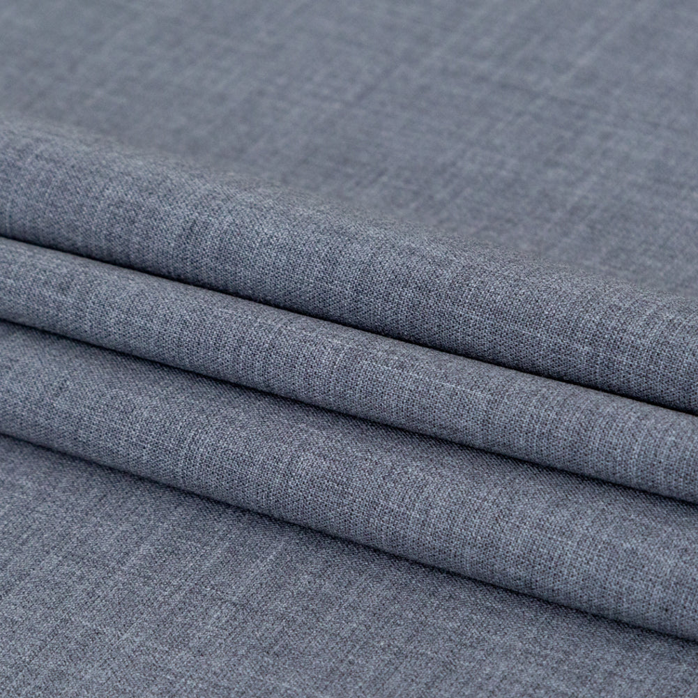 Italian Heathered Gray Stretch Double Faced Wool Suiting - Joann Fabrics