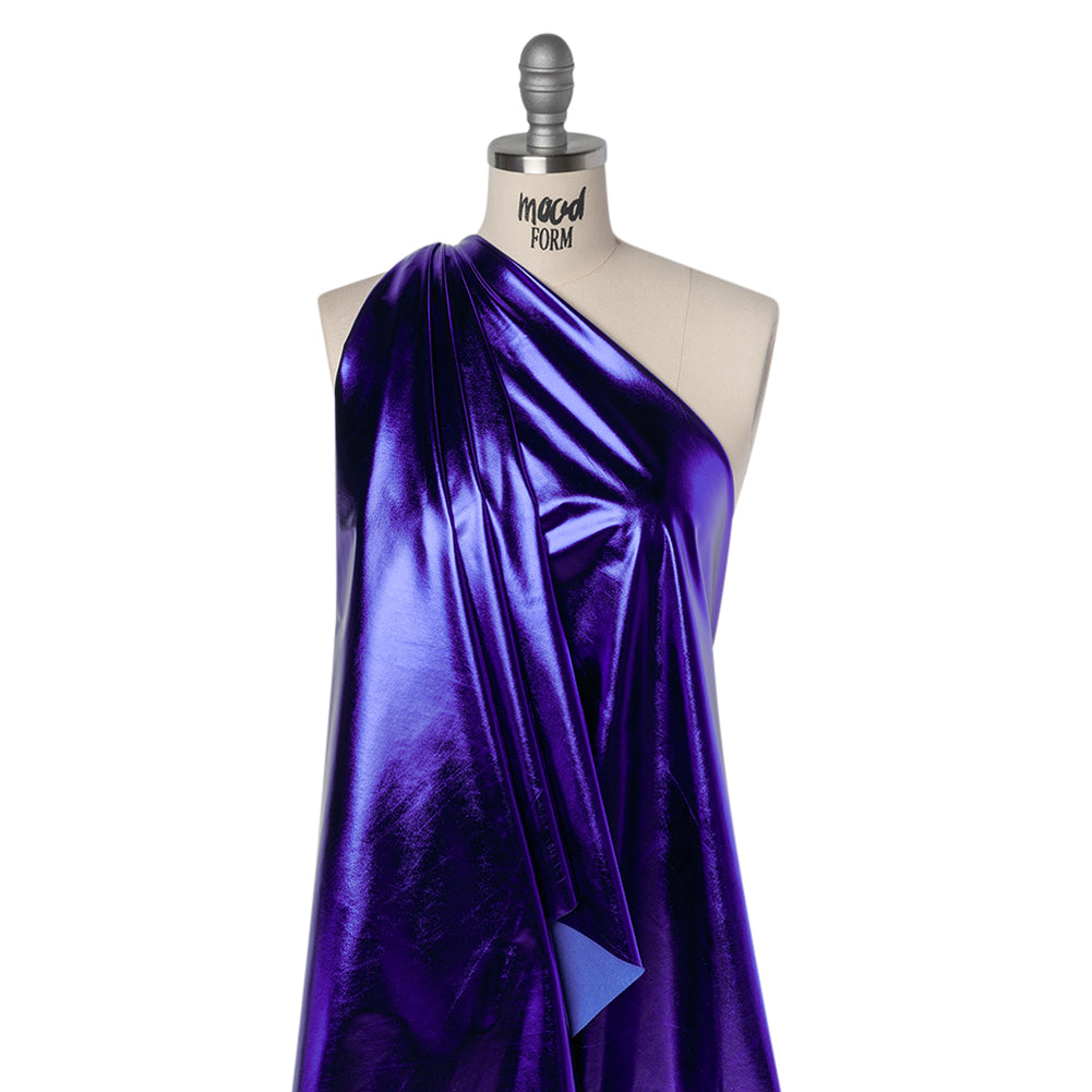Metallic Foiled Polyester Jersey Knit - Royal Blue - Amalthea Collection - Joann Fabrics