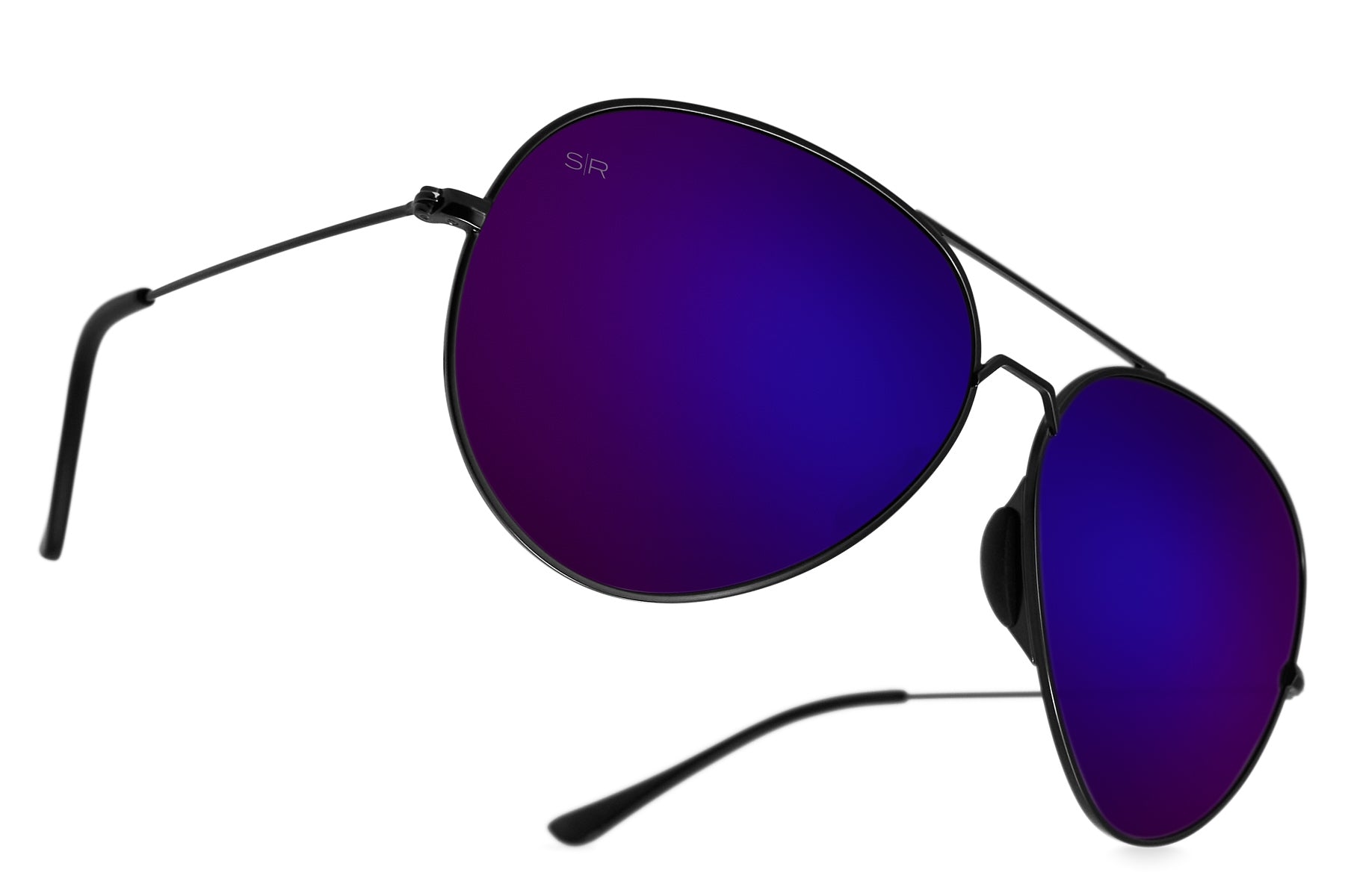 Tangle Free Aviator – Purple Polarized