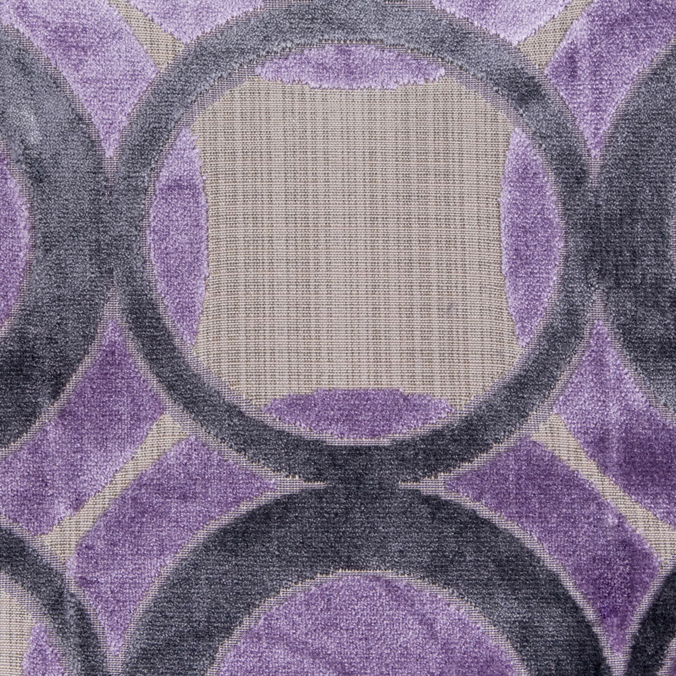 Gray/Lavender Geometric Chenille - Joann Fabrics