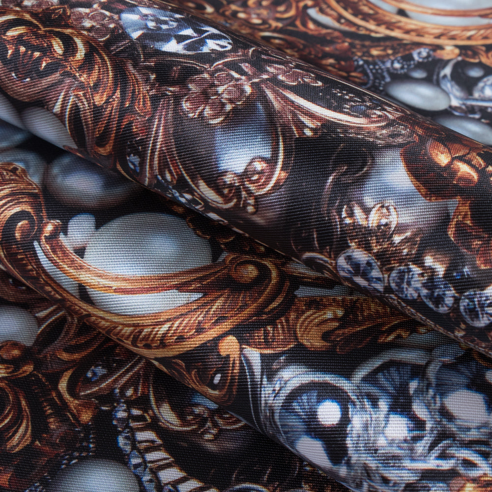 Digitally Printed Jewels and Gems on a Polyester Mikado/Twill - Joann Fabrics