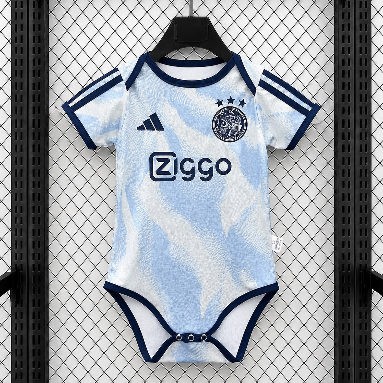 Ajax 26-27 Third Light Blue White Baby Crawling Suit - UnitedFutballJersey