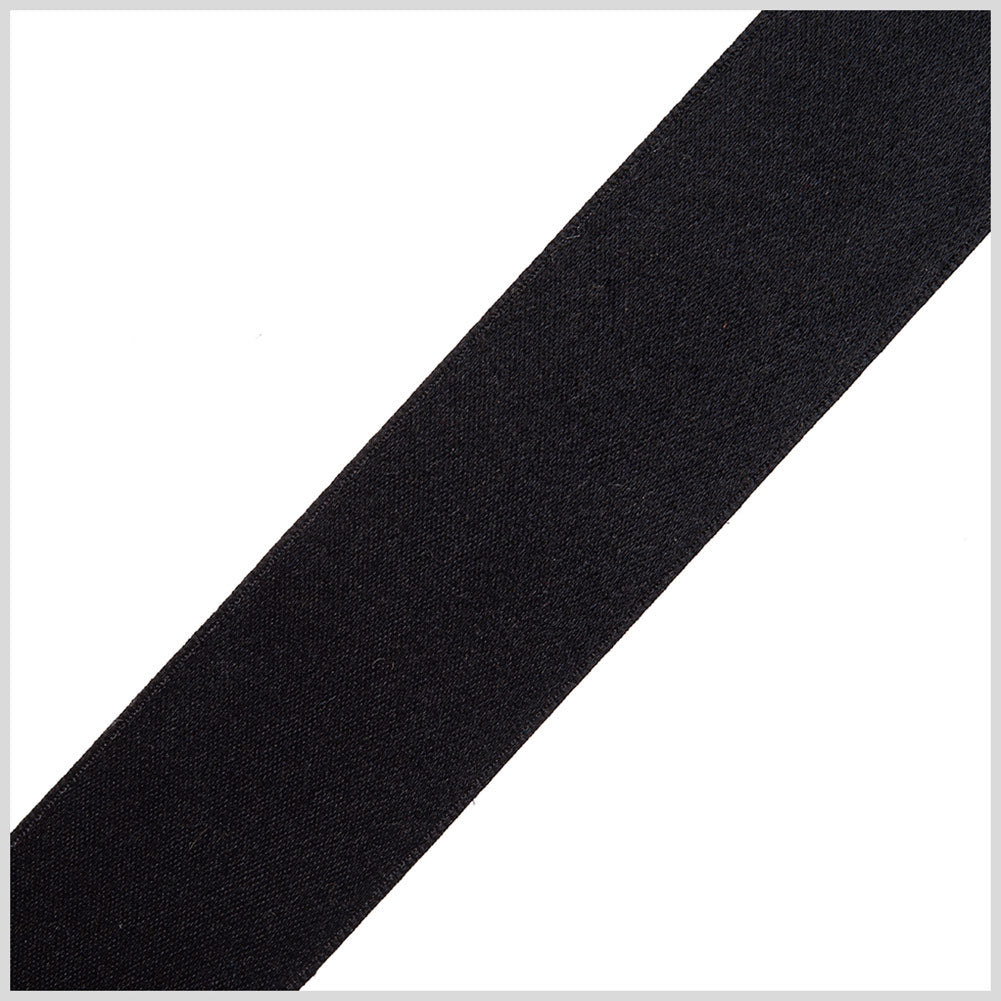 Black Double Face Silk Satin Ribbon - 1