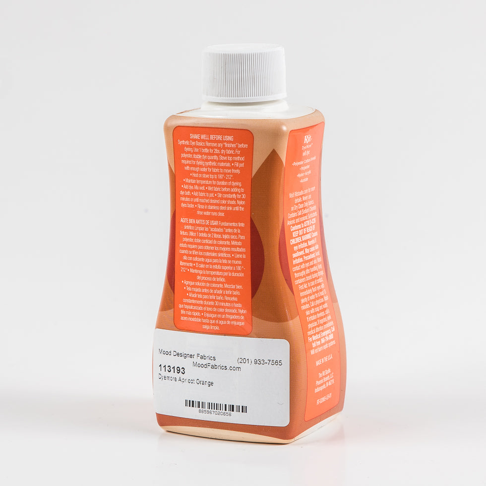 Rit DyeMore Synthetic Fiber Dye - Apricot Orange - 7oz Bottle - Joann Fabrics