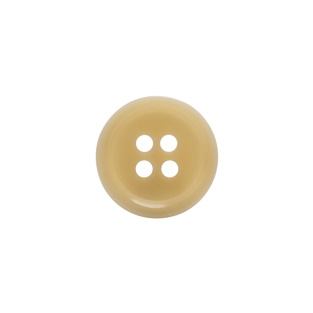 Horn 4-Hole Button - 24L/15mm - Light Beige Narrow Rim - Joann Fabrics