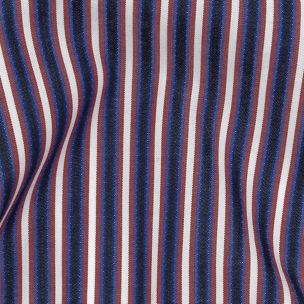 Red, White, and Blue Striped Cotton Shirting - Joann Fabrics
