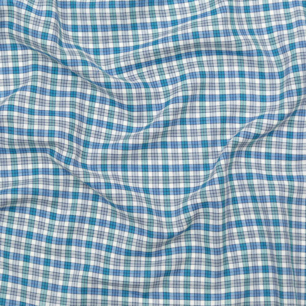 Bijou Blue, Gray Violet and Wasabi Plaid Cotton Twill - Joann Fabrics