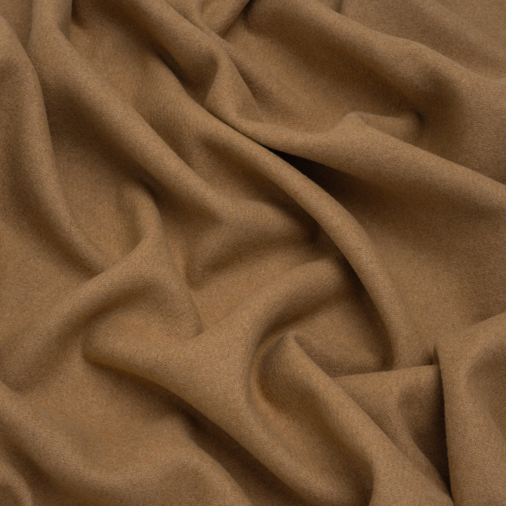Recycled Brushed Wool Blend Twill Coating - Desert Beige - Made in Italy - Maeve Collection - Joann Fabrics