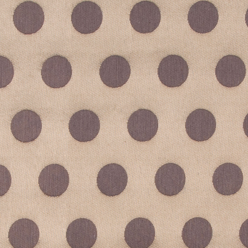 Gold/Chocolate Polka Dots Woven - Joann Fabrics