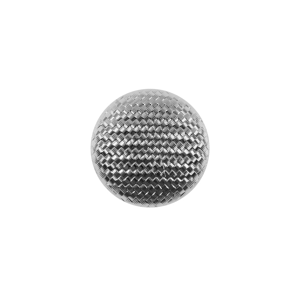 Italian Silver Basketwoven Plastic Button - 24L/15mm - Joann Fabrics