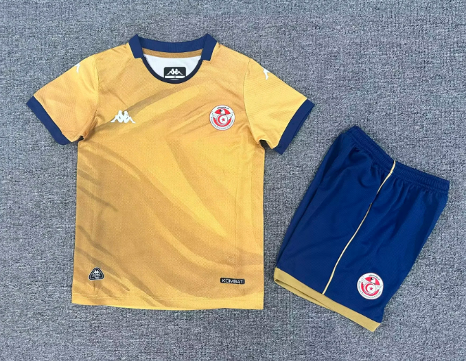 2025 Tunisia National Team Third Away Football Jersey 1:1 Thai Quality Kids Size