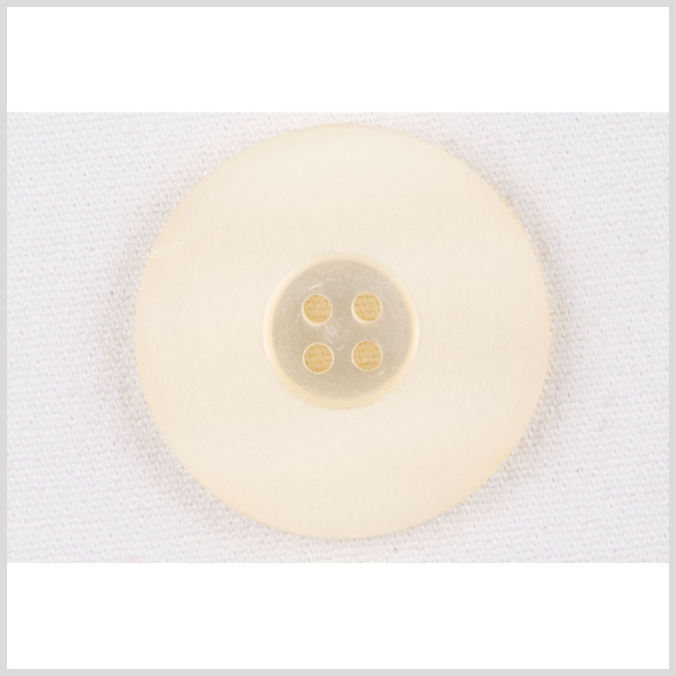 Plastic 4-Hole Button - 44L/28mm - Matte Ivory Wide Flat Rim - Joann Fabrics