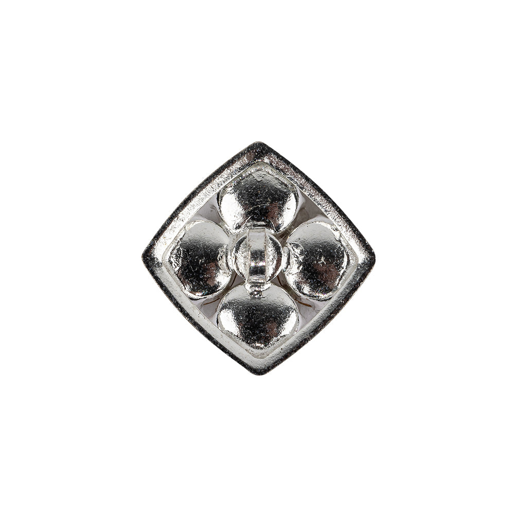 Vintage Swarovski Crystal Rhinestones and Silver Metal Square Shank Back Button - 32L/20mm - Joann Fabrics