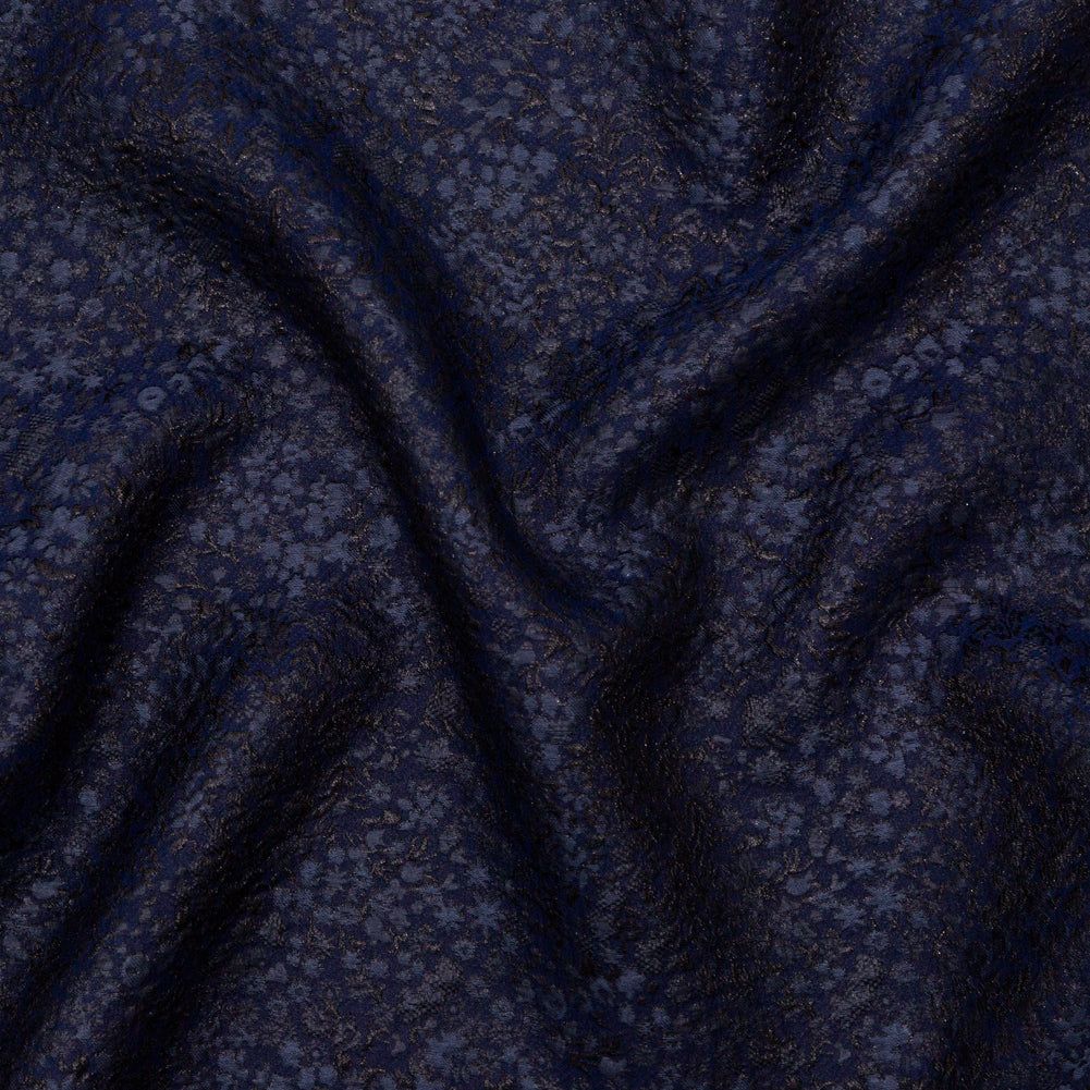 Metallic Royal Blue Luxury Floral Brocade - Joann Fabrics