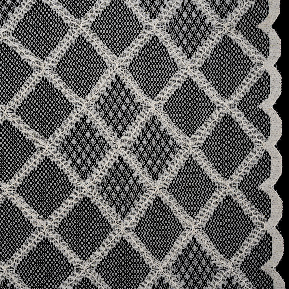 Corded Lace with Little Scalloped Finished Edges - Ivory Diamond Lattice - Joann Fabrics