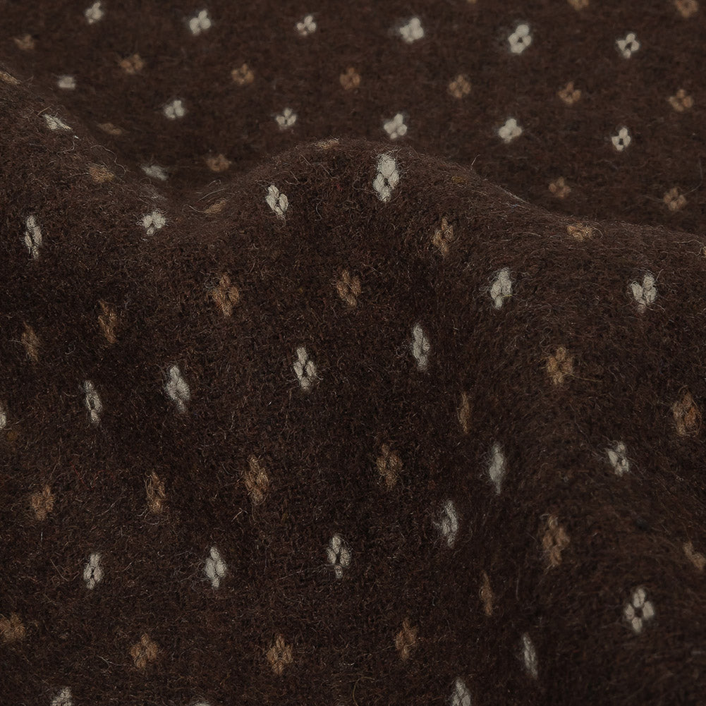 Brown, Otter and Sugar Swizzle Diamonds Brushed Blended Cotton Jacquard - Joann Fabrics