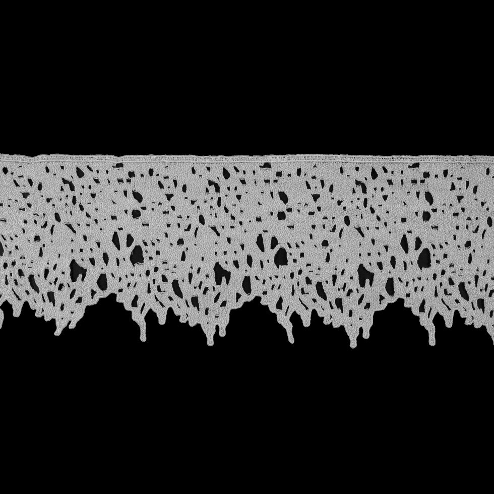 Metallic White Lace Trim - 5