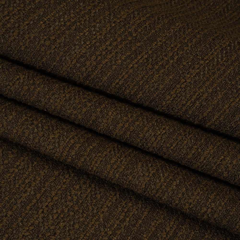 Textured Recycled Polyester Woven - Walnut Boucle Stripes - British Imported - Joann Fabrics