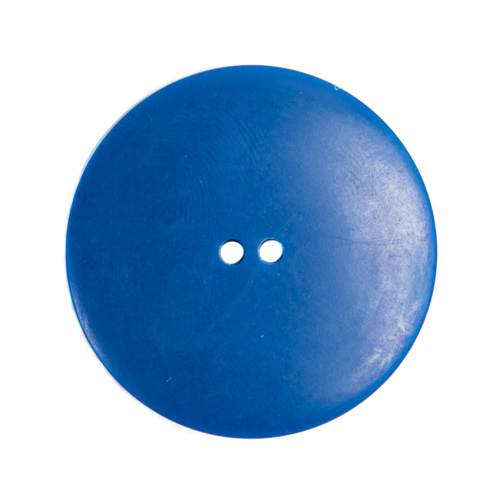 Plastic 2-Hole Button Made in Italy - 44L/28mm - Bright Blue Woodgrain with Ovals - Joann Fabrics