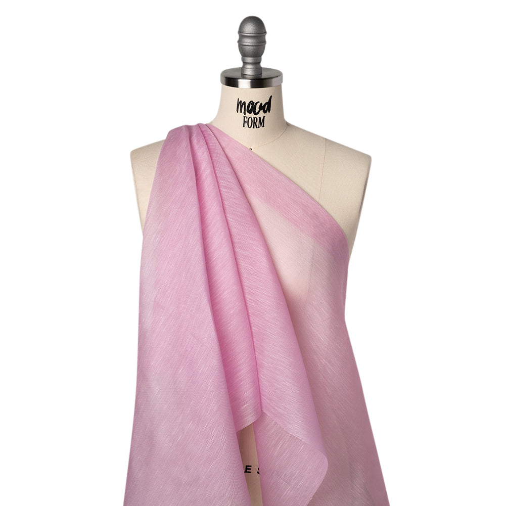 Linen and Silk Scrim - Orchid Pink - Famous Australian Designer Deadstock - Joann Fabrics