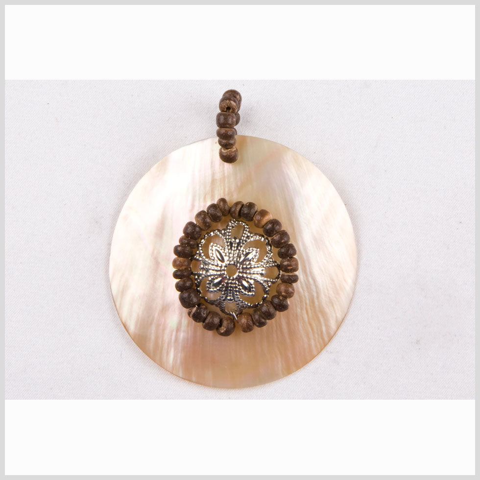 50mm Natural Natural Shell Pendant - Joann Fabrics