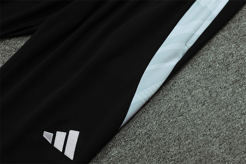 2024/2025 Real Madrid Printed White Half-Pull Training Suit Football Shirt 1:1 Thai Quality Set