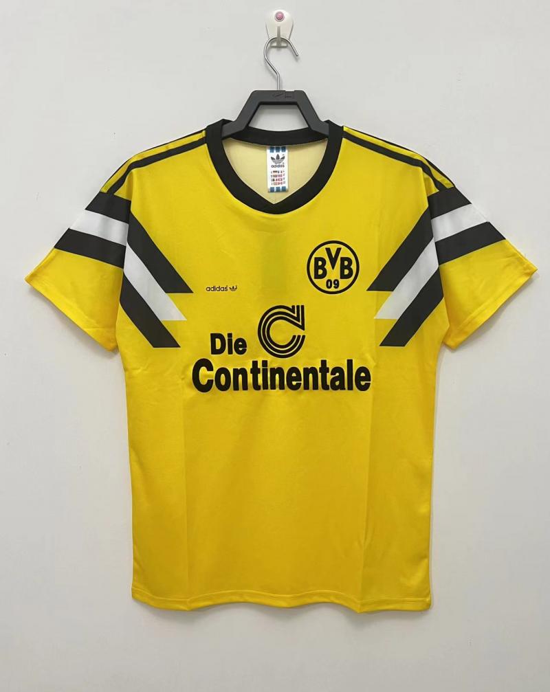 1989 Retro Dortmund Home Football Shirt 1:1 Thai Quality