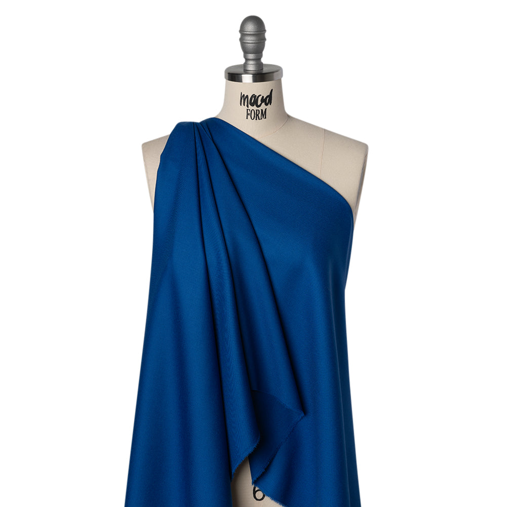 Virgin Merino Wool Twill Suiting Made in Italy - Cobalt Blue - Joann Fabrics