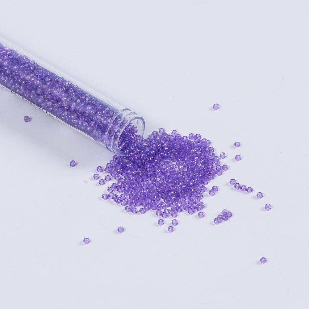 Mauve Iridescent Czech Seed Beads - Size 10 - Joann Fabrics