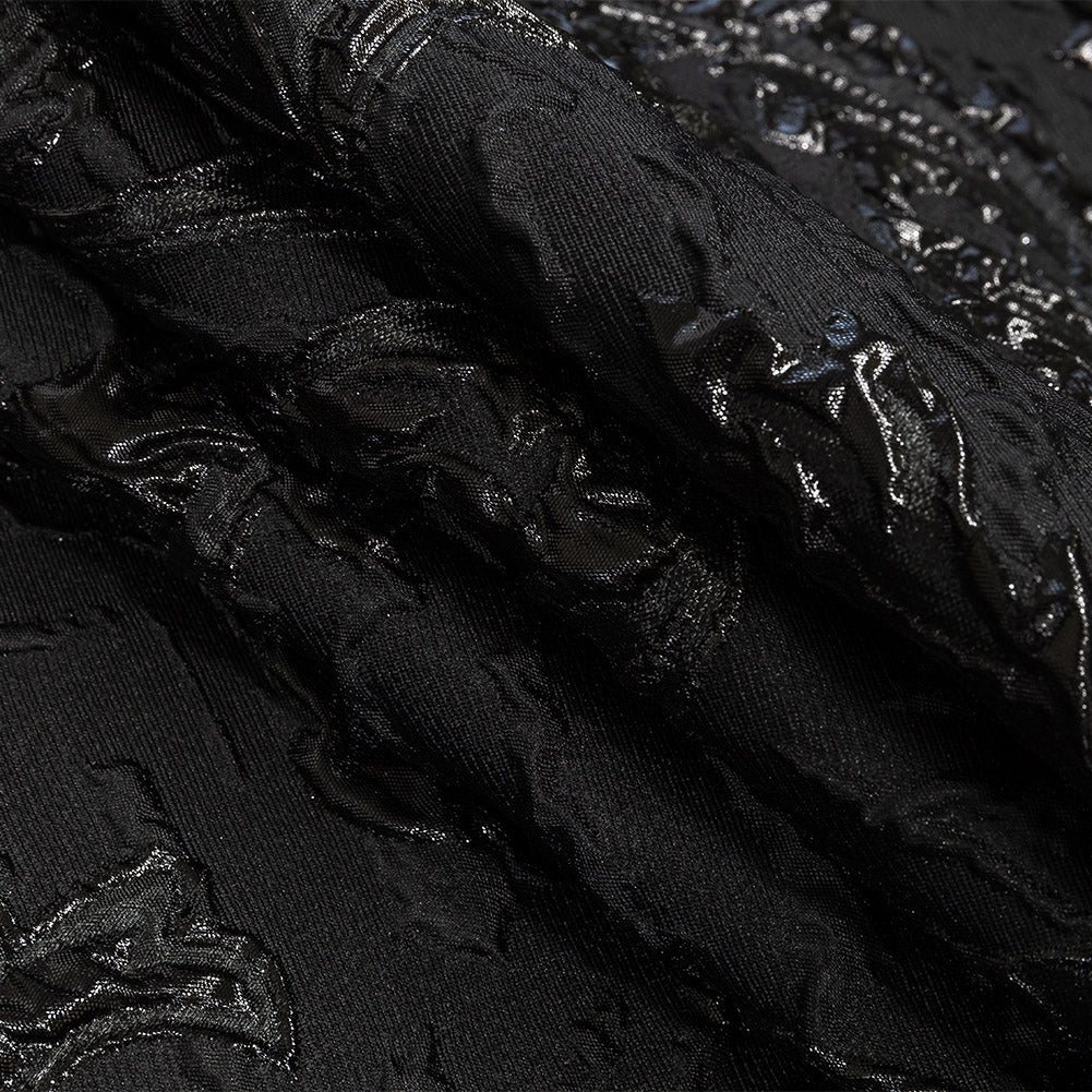 Metallic Black Scrolls Luxury Brocade - Joann Fabrics