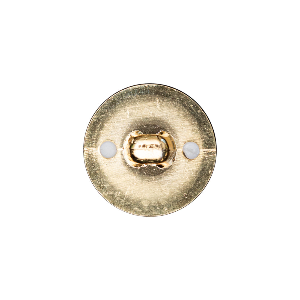 Italian White and Gold 2-Piece Plastic Button - 30L/19mm - Joann Fabrics