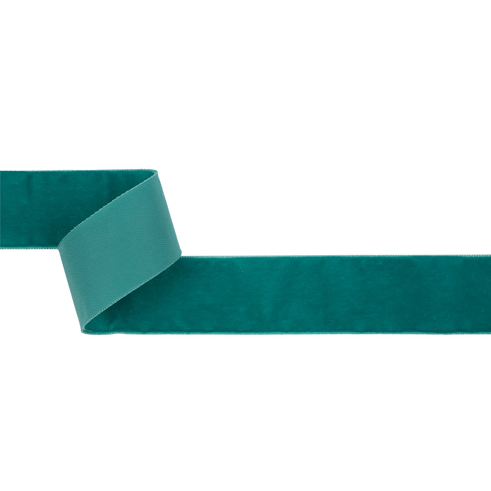 Single Faced Velvet Ribbon Made in Italy - 1.5