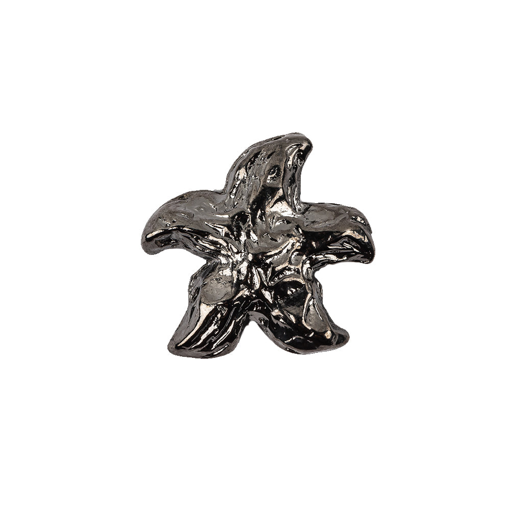 Vintage Gunmetal Starfish Cast Metal Button - 36L/23mm - Joann Fabrics