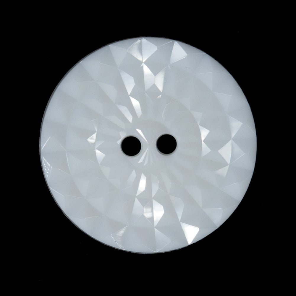 White Etched 2-Hole Plastic Button - 44L/28mm - Joann Fabrics