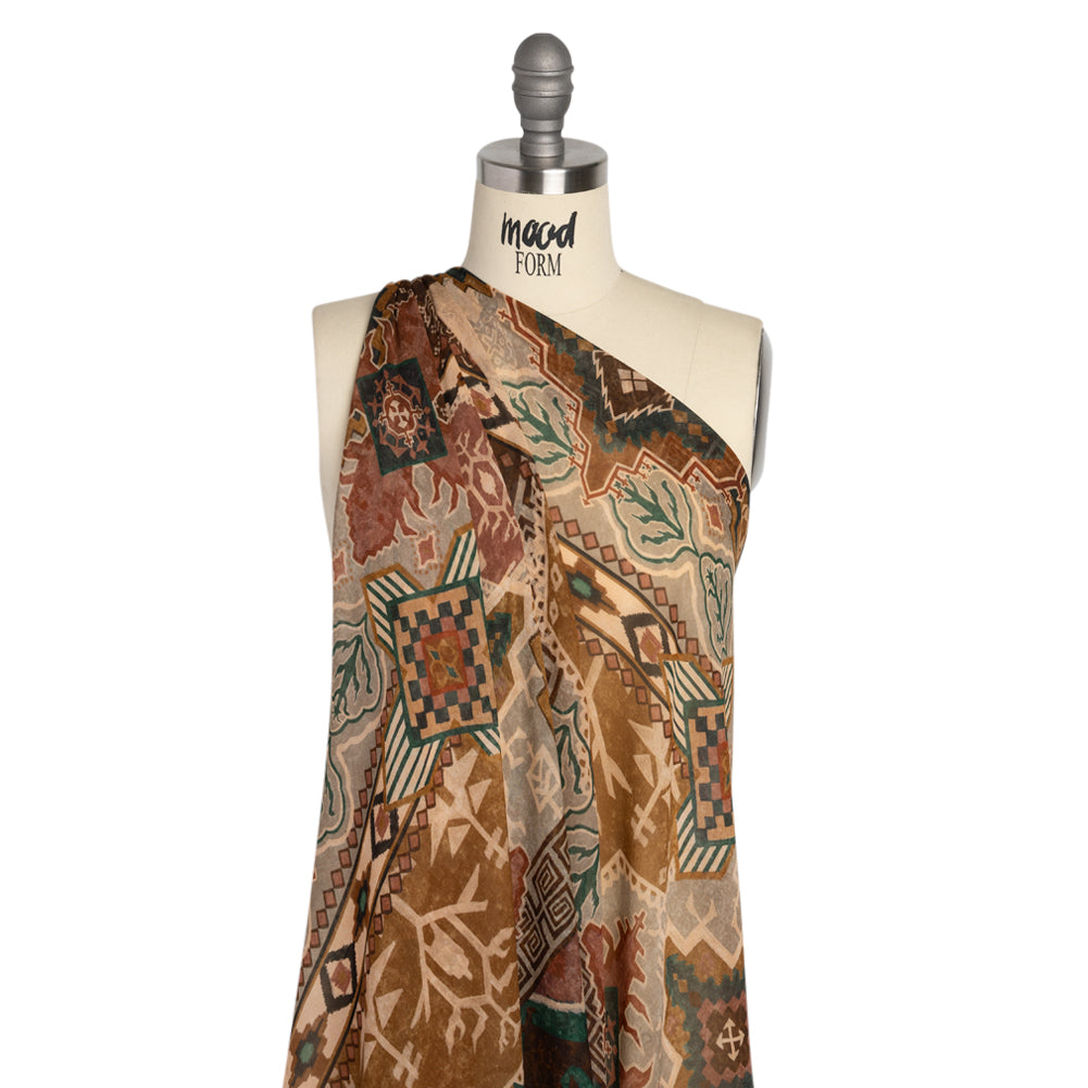 Mood Exclusive Beige Pathway Prowler Viscose Chiffon - Joann Fabrics