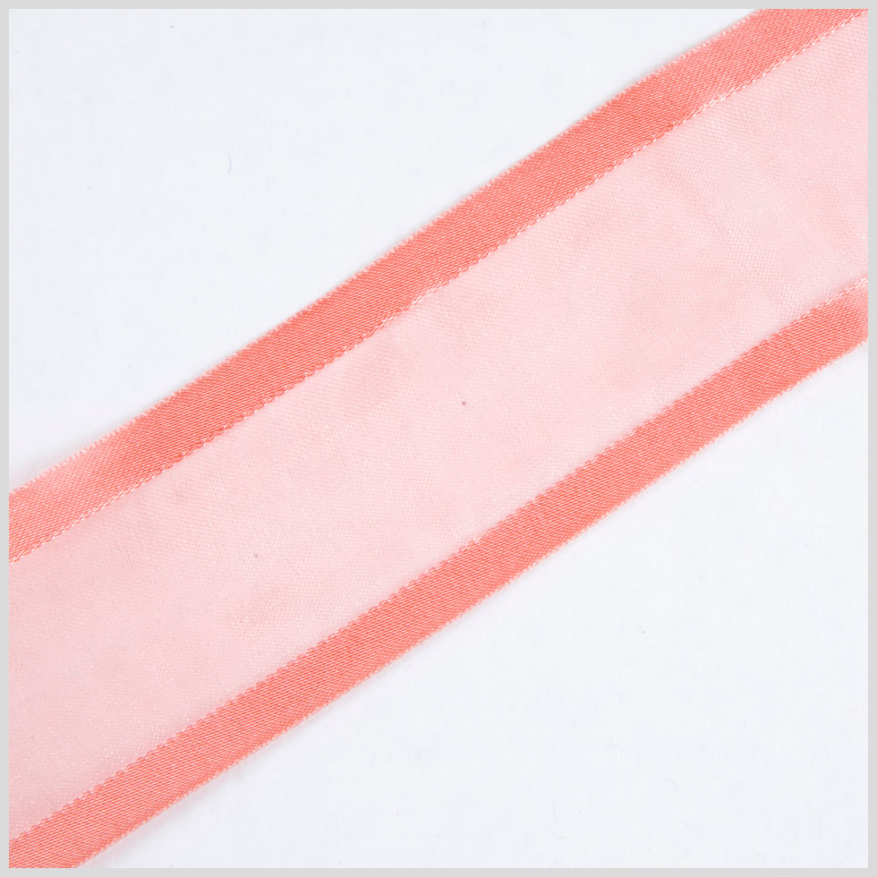 Light Coral Sheer Ribbon - 1.5