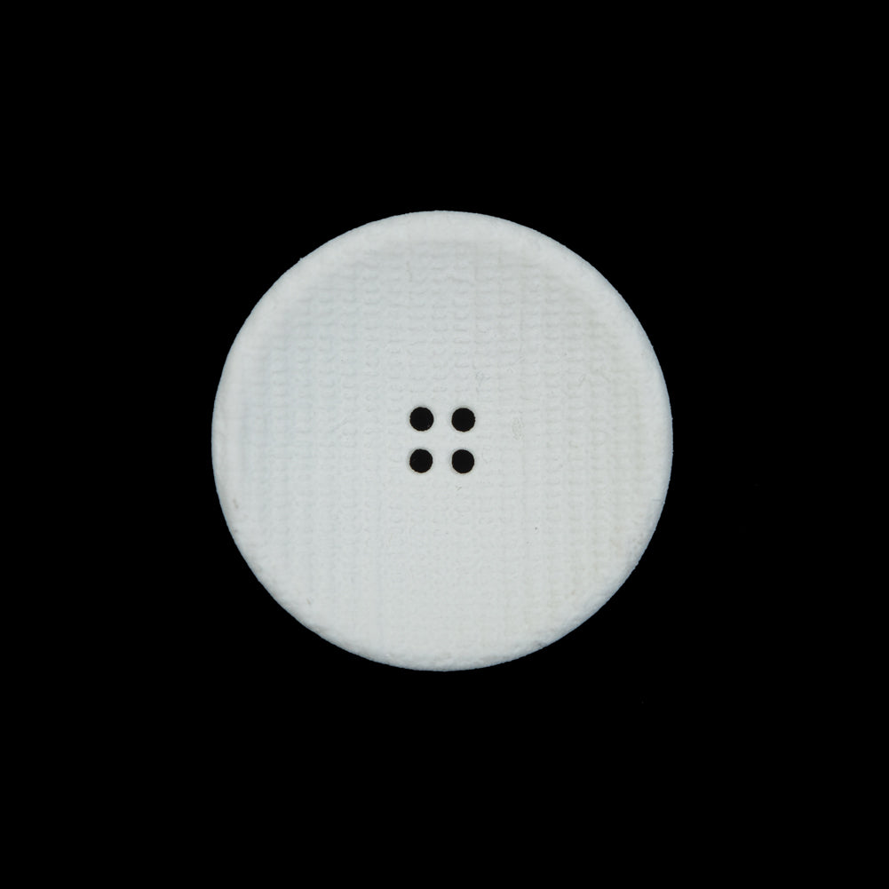 White Textured Concaved Plastic Button - 36L/23mm - Joann Fabrics