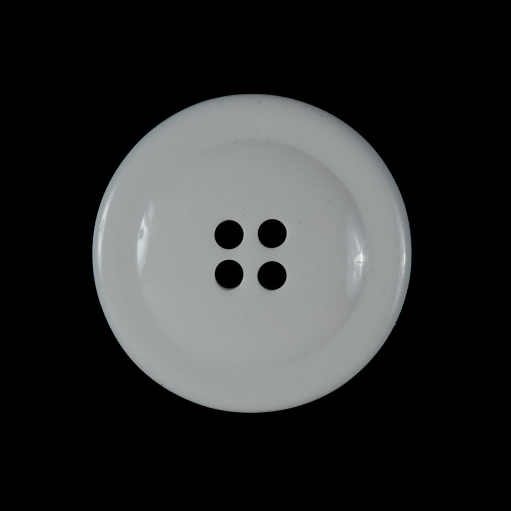 White and Black Plastic 4-Hole Button - 40L/25.5mm - Joann Fabrics