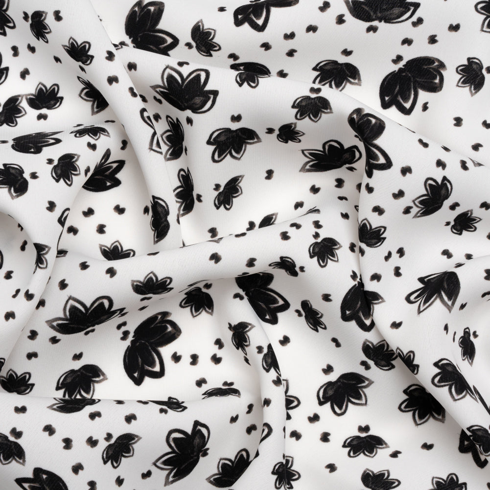 Mood Exclusive Small Lazy Lotus Polyester Crepe - Joann Fabrics