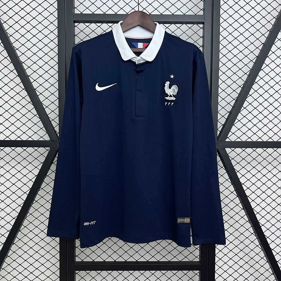 2014 Retro France Home Long Sleeve
