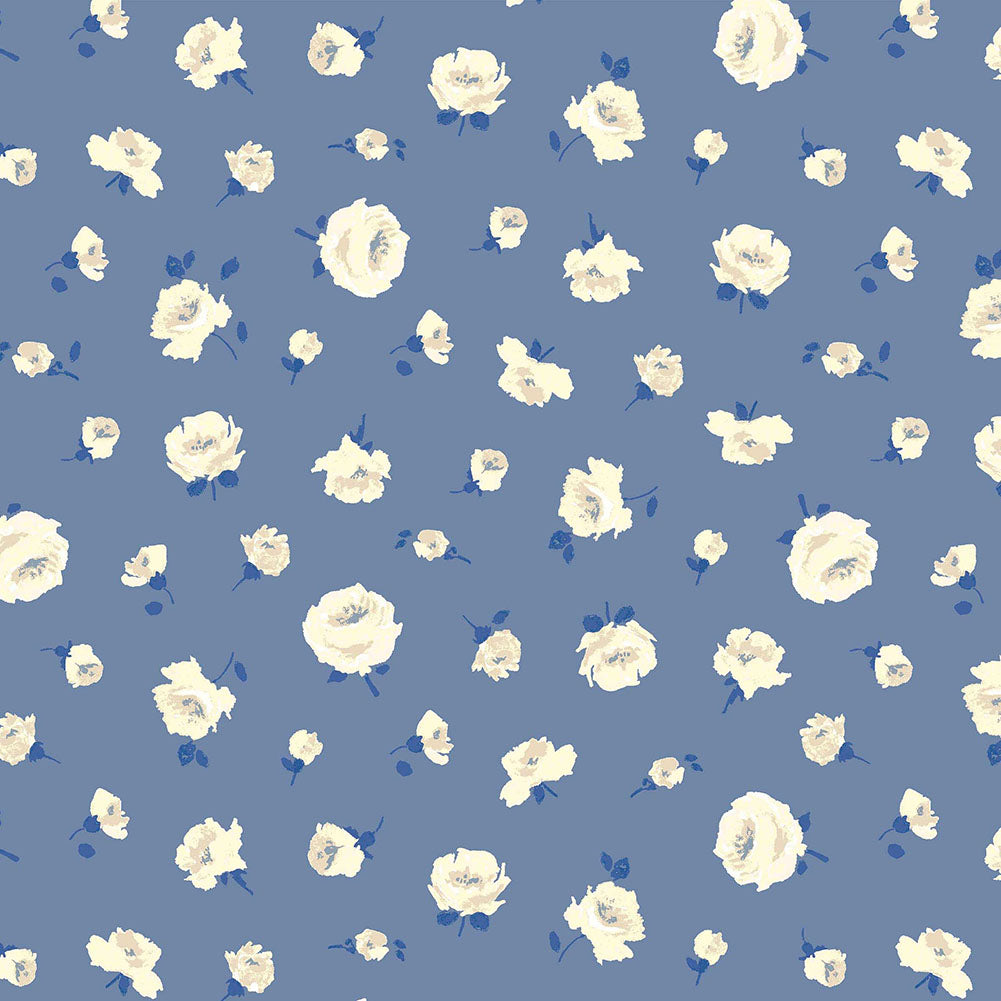 Liberty Art Fabrics Blue Mary Rose Lasenby Quilting Cotton - Joann Fabrics