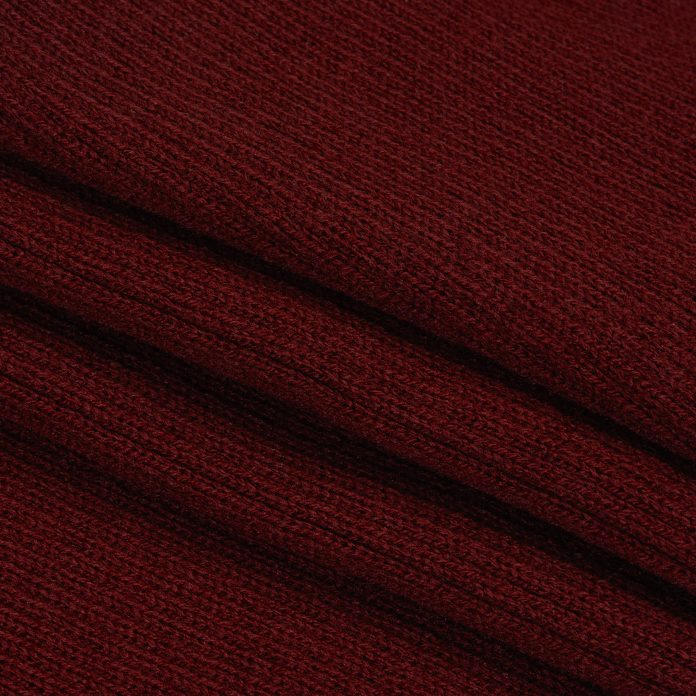 Dark Cardinal Red Rib Knit Trim - 7